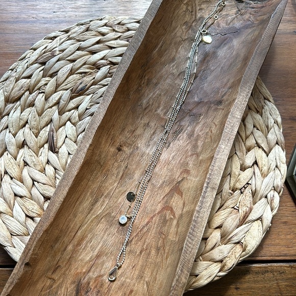 Doubled Layered Necklace + Pendants Western Bohemian Clay Pink - Picture 4 of 15